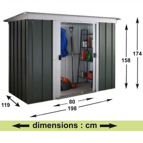 Abri de Jardin Métal GPZ - 2,36 m²