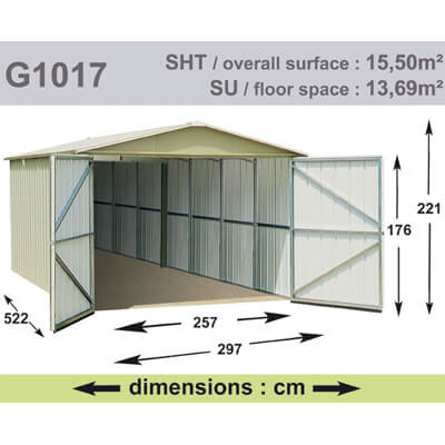 Image of Garage en métal 15 - 19 - 20 m² 924