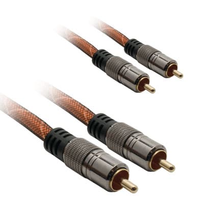 Image of Cable 2 RCA mâles / 2 RCA mâles (blindé - 1 m.) 9